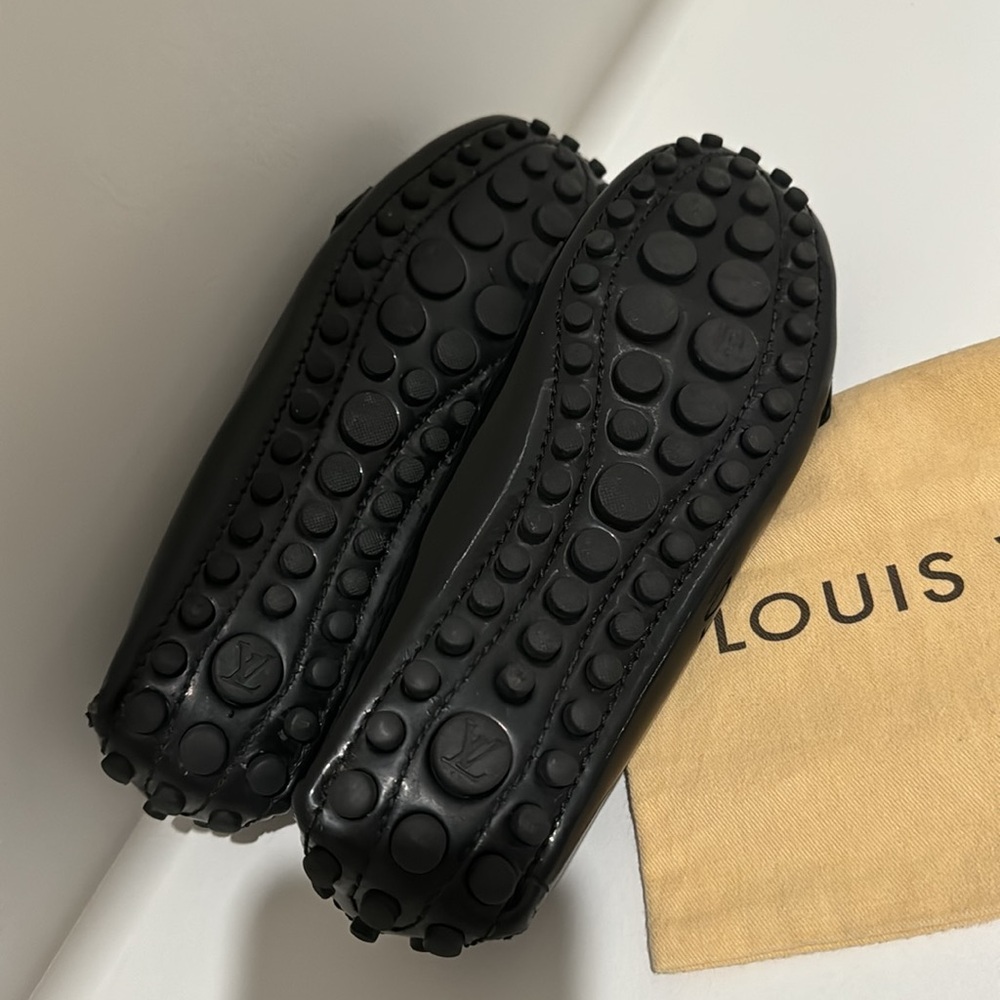 Louis Vuitton black Patent Leather Oxford Loafers Size 38-39 - Picture 5 of 10